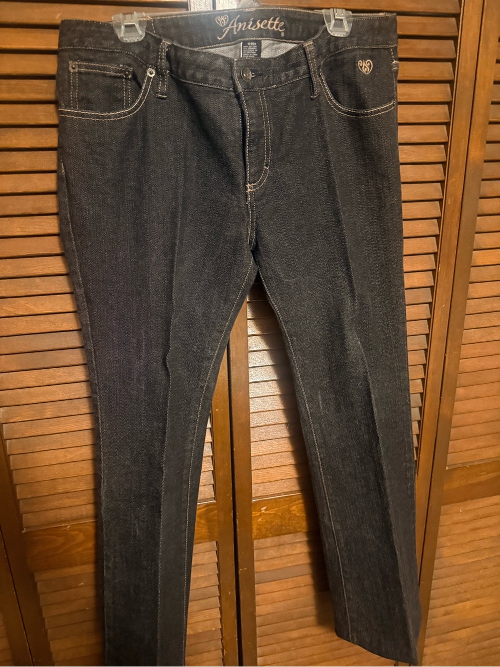 Women's Anisette Vintage Black Jeans - Classic Slim Fit